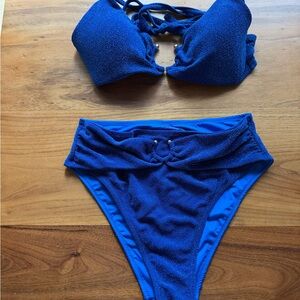 Victoria's Secret Sparkling Blue Bikini Set